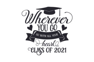 Heartfelt Embroidery Design for Class of 2021