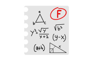 Math Test with an F Embroidery Design Review