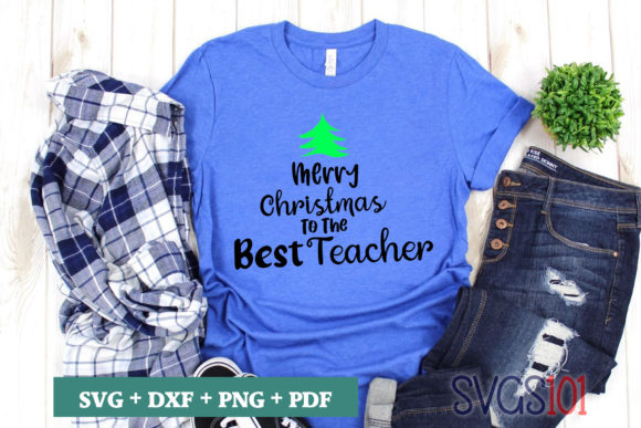 Merry Christmas to the Best Teacher SVG: A Versatile Graphic for Craft and Design Projects