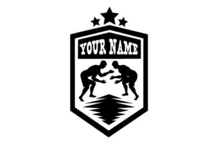 Wrestling Theme SVG Design for Crafts and School Amp Projects